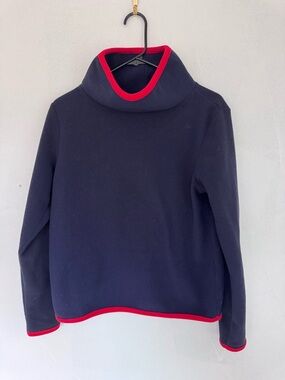 Dudley Stephens Park Slope Vello Fleece Navy Blue with Red Tipping size Medium